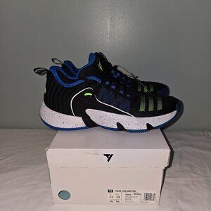 Adidas Trae Unlimited Basketball Sneakers, M 11/W 12, Blk/Blue/Grn, New in Box